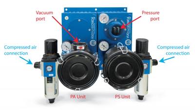PA/PS multi-stage pneumatic vacuum generators