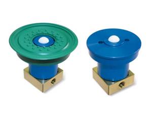 built-in suction cups with a ball valve